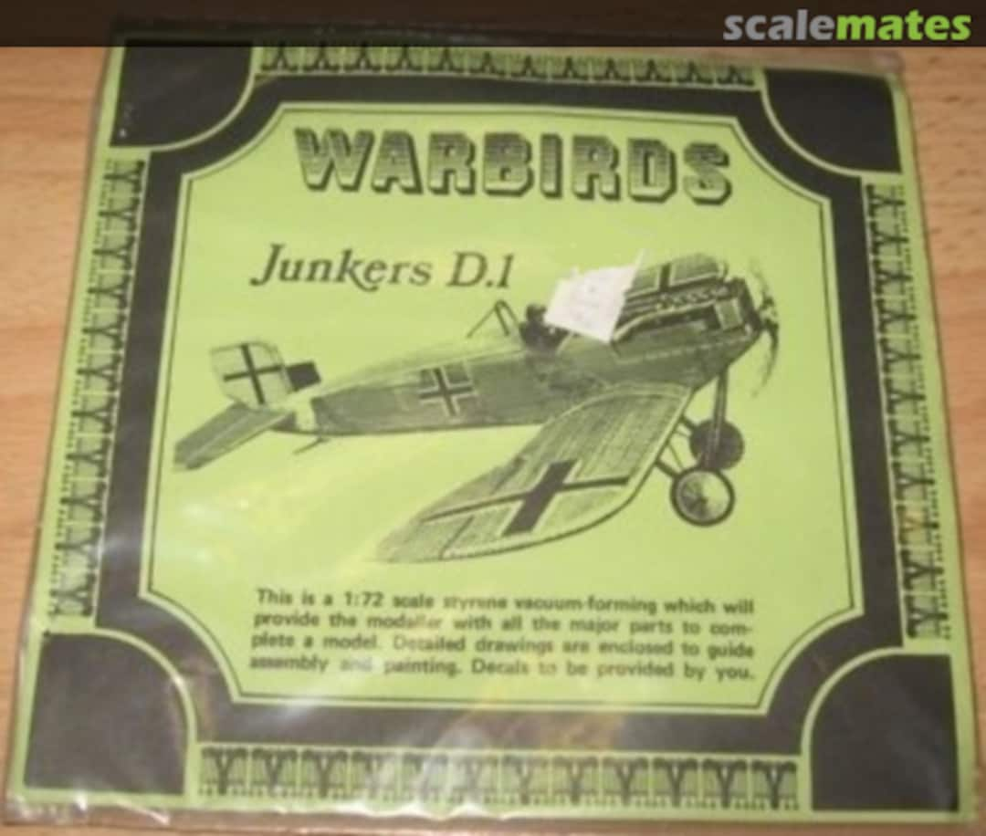 Boxart Junkers D.I  Warbirds by Rareplane