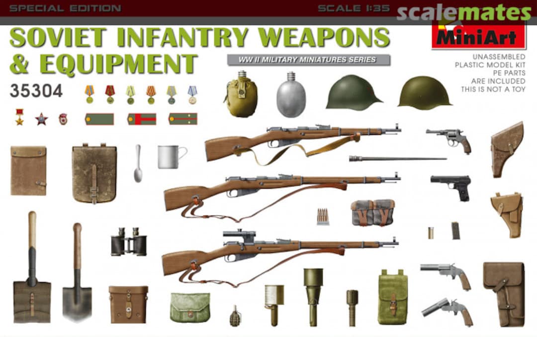 Boxart Infantry Weapons & Equipment 35304 MiniArt Boxart Infantry Weapons & Equipment 35304 MiniArt