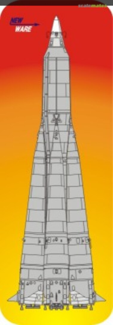 Boxart R-7 Sputnik 3 Launch Vehicle NW096 New Ware Boxart R-7 Sputnik 3 Launch Vehicle NW096 New Ware