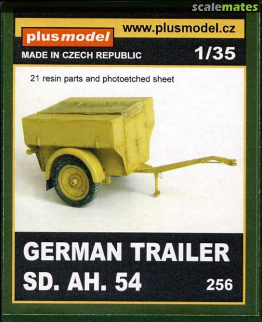 Boxart German Trailer Sd.Ah.54 256 PlusModel Boxart German Trailer Sd.Ah.54 256 PlusModel