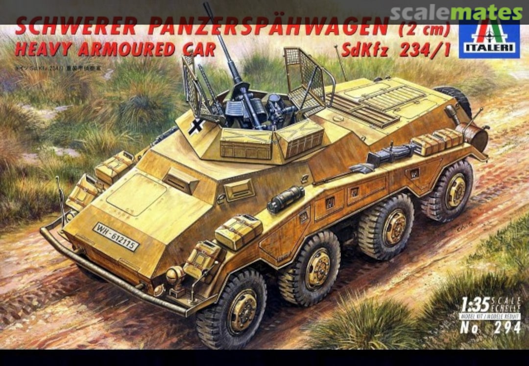 Boxart Schwerer Panzerspähwagen (2 cm) 294 Italeri