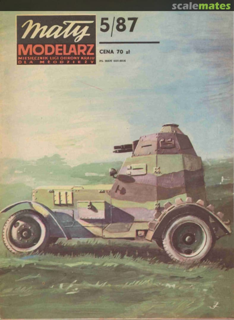 Boxart Polskie samochody pancerne wz.28, wz. 29, wz.34 5/87 Mały Modelarz