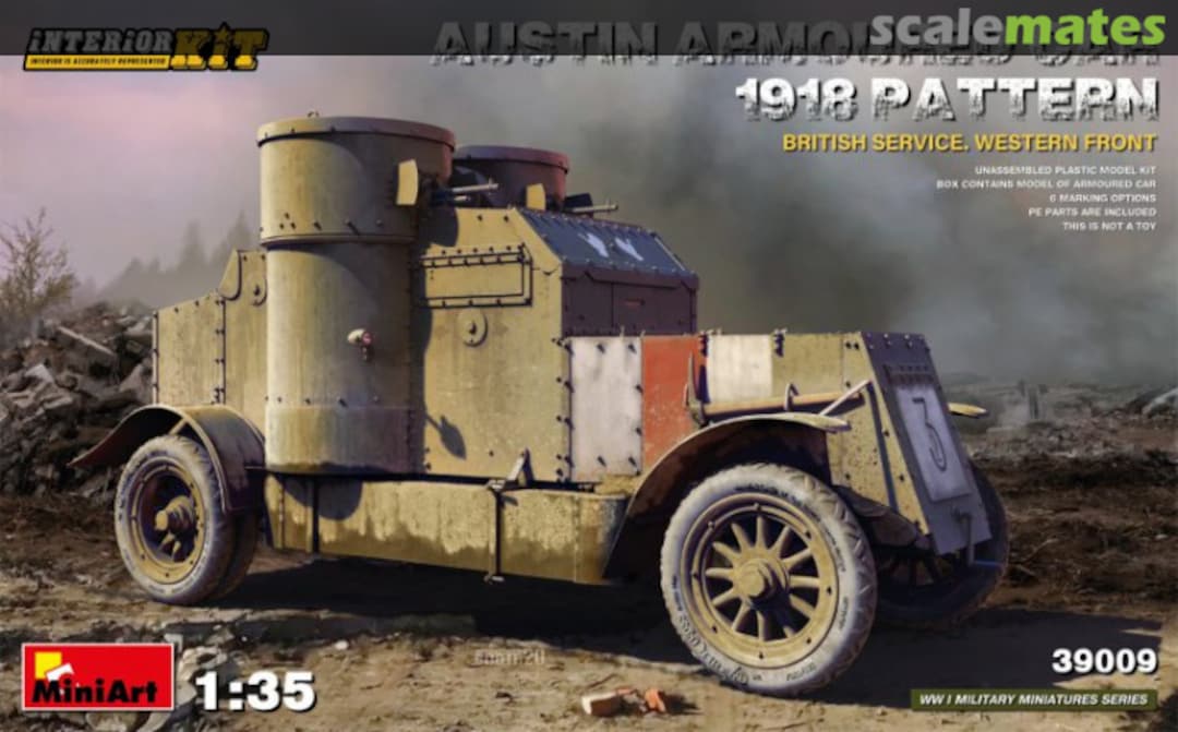 Boxart Austin Armoured Car 1918 Pattern 39009 MiniArt Boxart Austin Armoured Car 1918 Pattern 39009 MiniArt