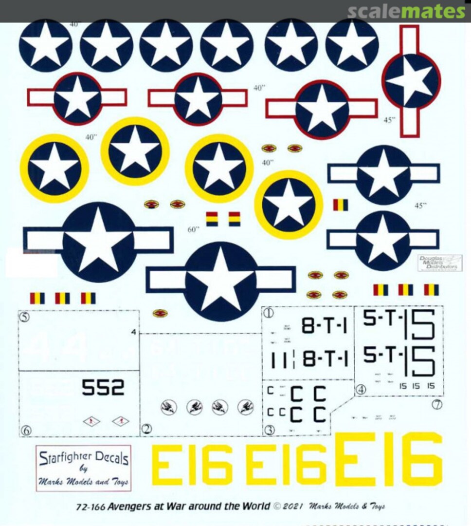 Contents Avengers at War around the World 1942-1945 72-166 Starfighter Decals Contents Avengers at War around the World 1942-1945 72-166 Starfighter Decals