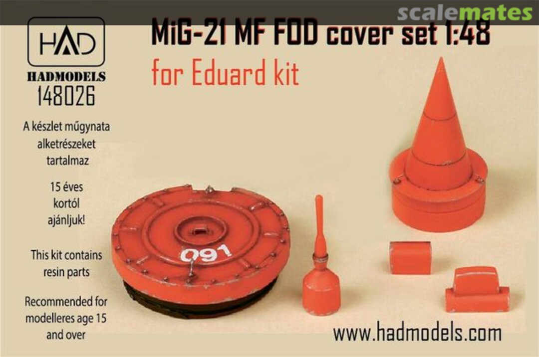 Boxart MiG-21MF - FOD cover set 148026 HADmodels 