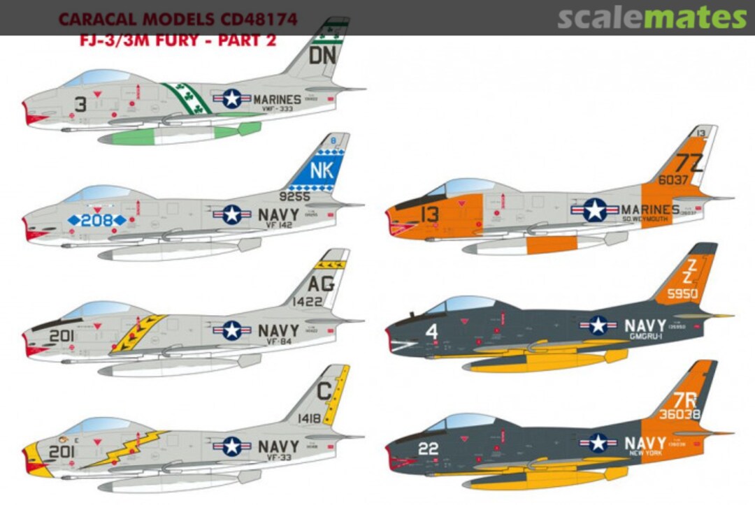 Boxart FJ-3 Fury - Part 2 CD48174 Caracal Models Boxart FJ-3 Fury - Part 2 CD48174 Caracal Models