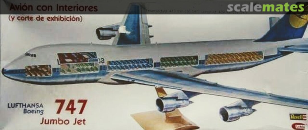 Boxart Lufthansa Boeing 747 Jumbo Jet RH-175 Revell/Lodela Boxart Lufthansa Boeing 747 Jumbo Jet RH-175 Revell/Lodela