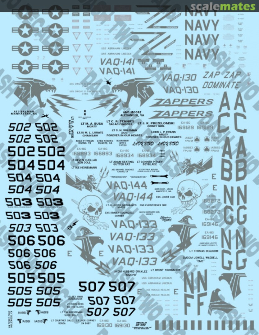 Boxart "Large Scale and Low-Vis" E/A-18G Growlers 32-002 Dash Two Decals Boxart "Large Scale and Low-Vis" E/A-18G Growlers 32-002 Dash Two Decals
