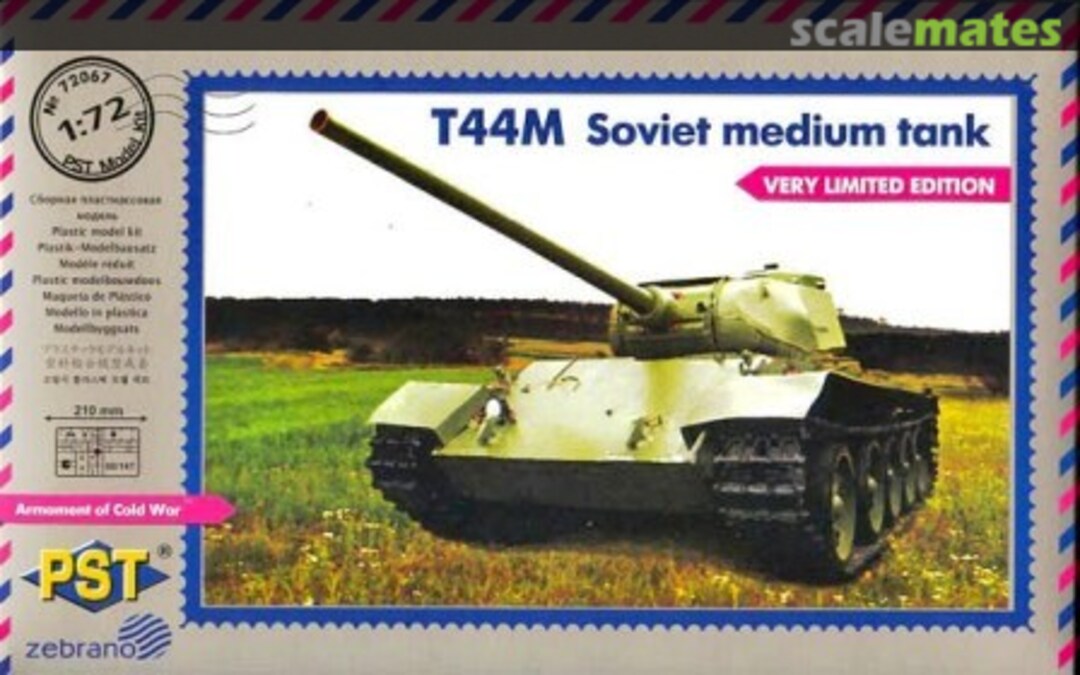 Boxart T44M Soviet medium tank 72067 PST-Zebrano Boxart T44M Soviet medium tank 72067 PST-Zebrano