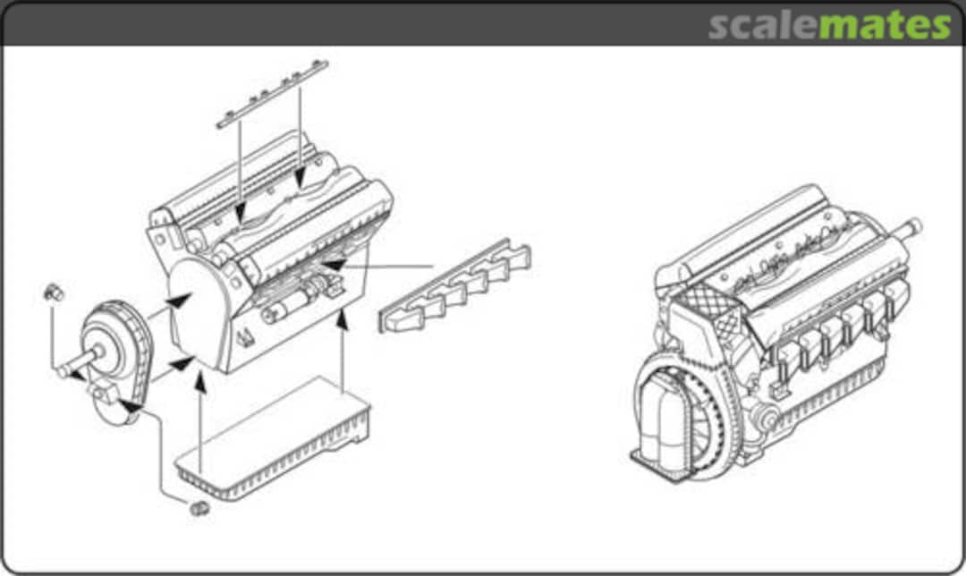 Boxart Rolls-Royce Merlin serie 60 WW II British eng. 4216 CMK