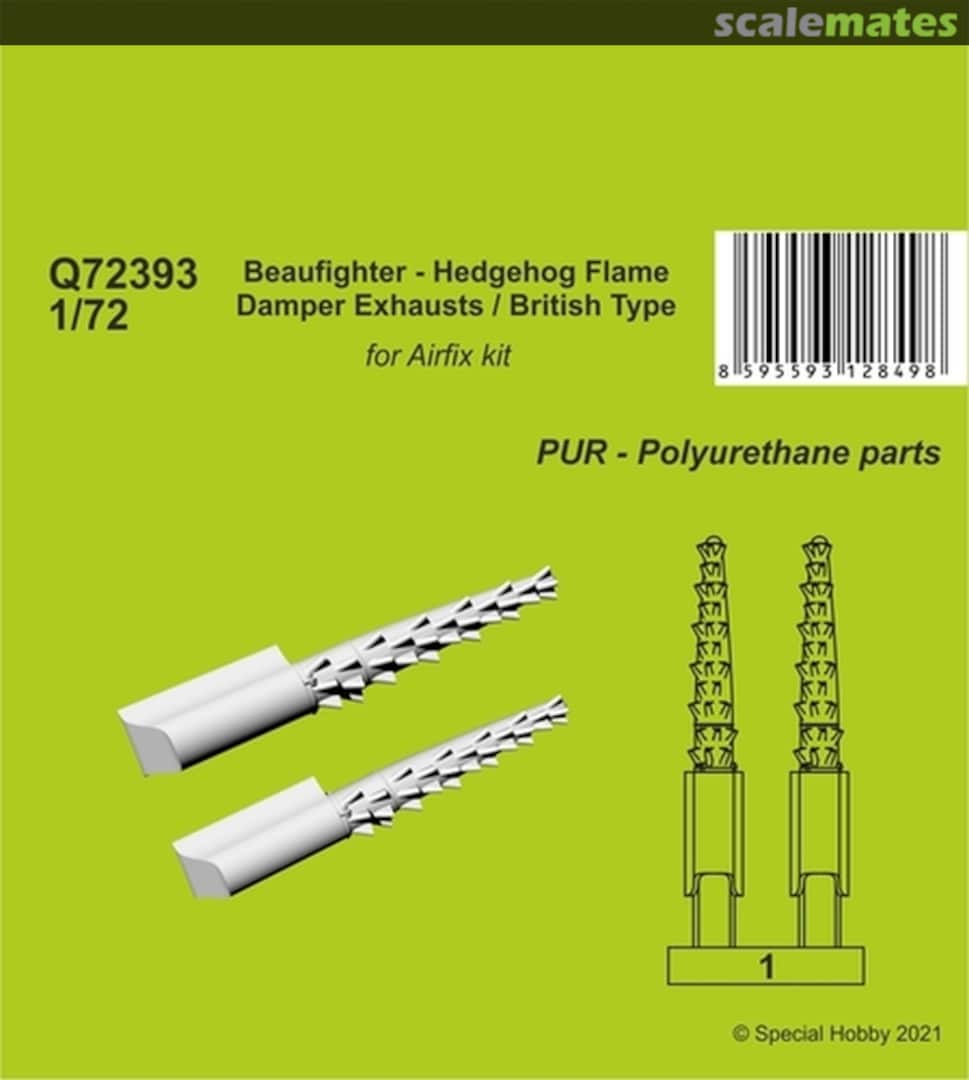 Boxart Beaufighter - Hedgehog Flame Damper Exhausts / British Type (For Airfix) Q72393 CMK Boxart Beaufighter - Hedgehog Flame Damper Exhausts / British Type (For Airfix) Q72393 CMK