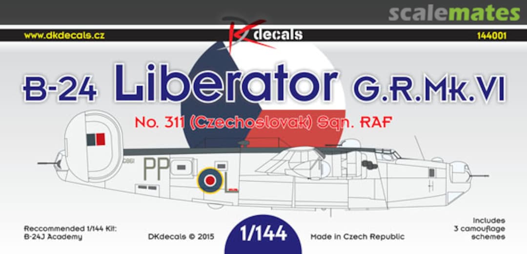 Boxart B-24 Liberator G.R.Mk.VI 14401 DK Decals