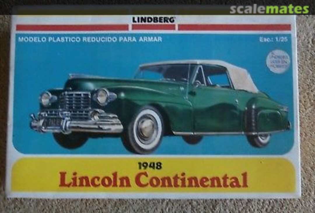 Boxart 1948 Lincoln Continental 4370 Lindberg Venezuela