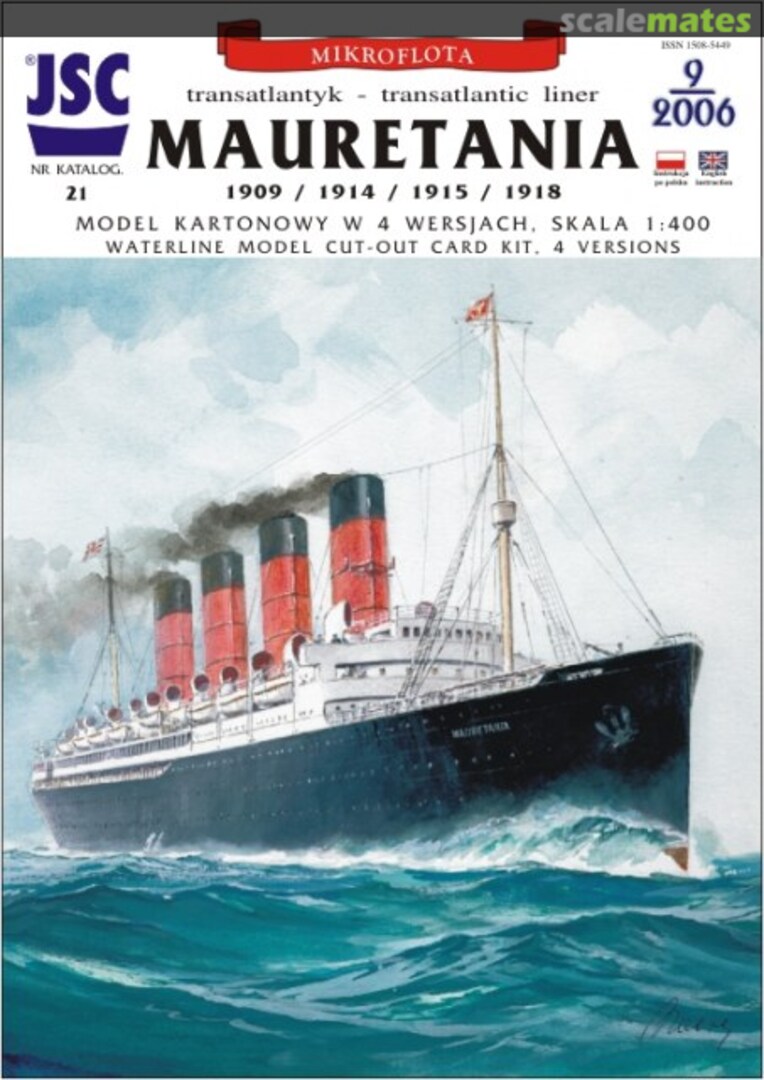 Boxart Cunard Liner MAURETANIA JSC 021 JSC