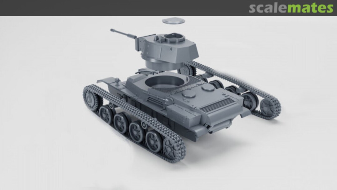 Boxart Light tank 43M Toldi III (C40) - open hatch 72012943 EMP3d