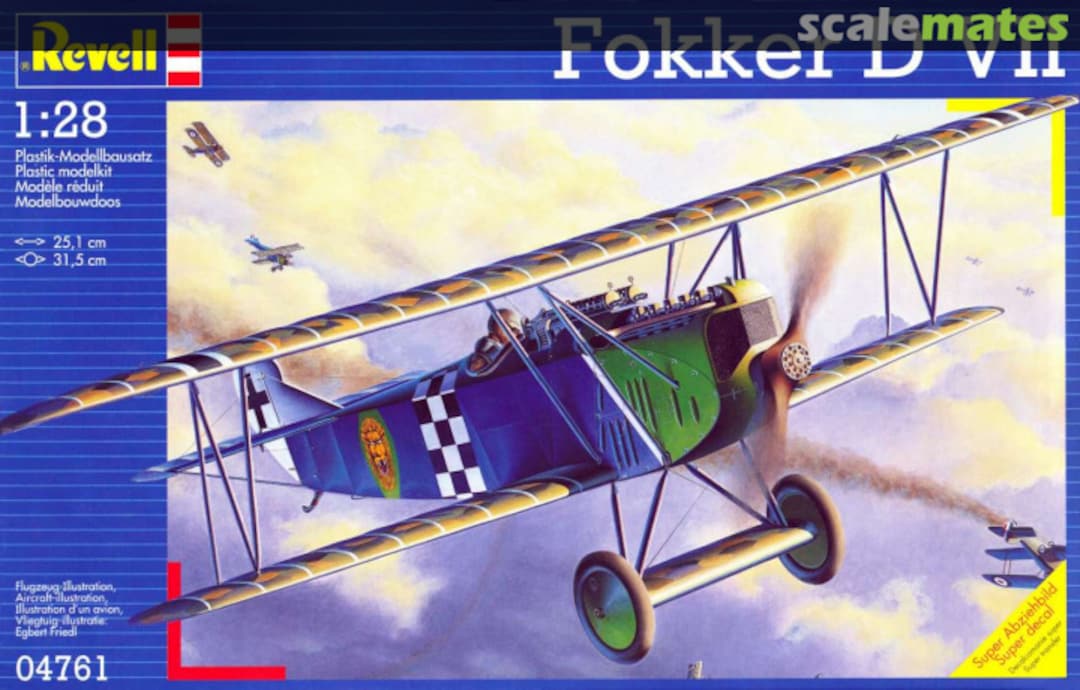 Ww I Fokker D Vii Revell 1995 Ww I Fokker D Vii Revell 1995