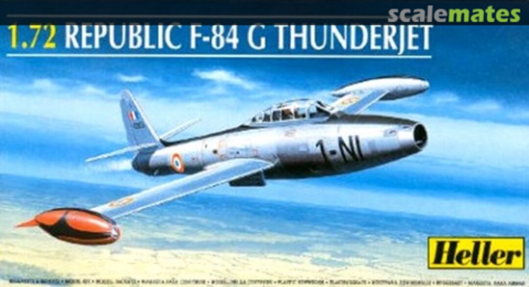 Boxart Republic F-84 G Thunderjet 80278 Heller Boxart Republic F-84 G Thunderjet 80278 Heller