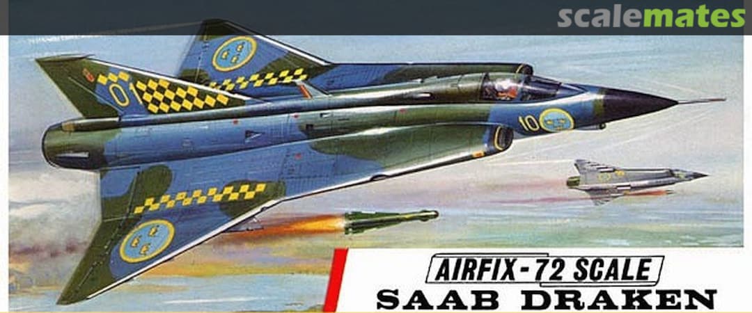 Picture is of this or a similar Edition: <a href="http://www.scalemates.com/kits/airfix-269-saab-draken--206569" target="_blank">Saab Draken</a>