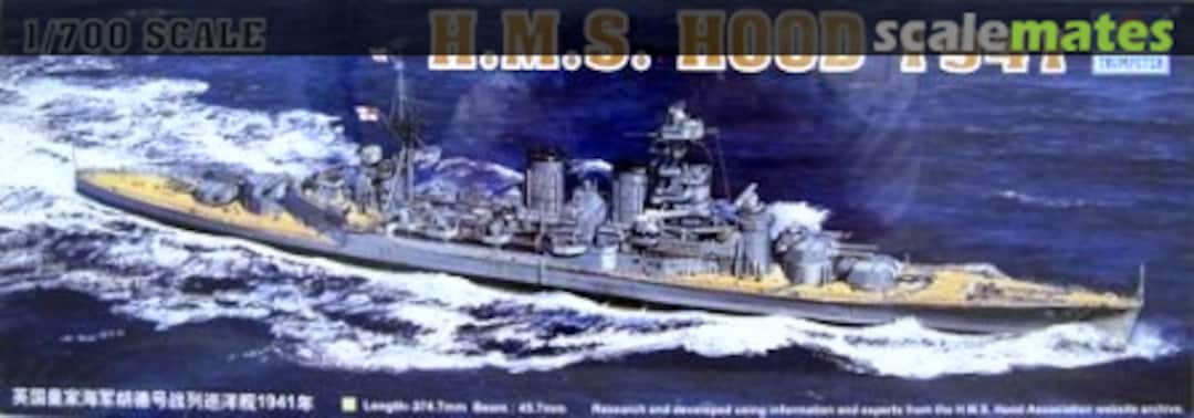 Boxart H.M.S. Hood 1941 05740 Trumpeter Boxart H.M.S. Hood 1941 05740 Trumpeter