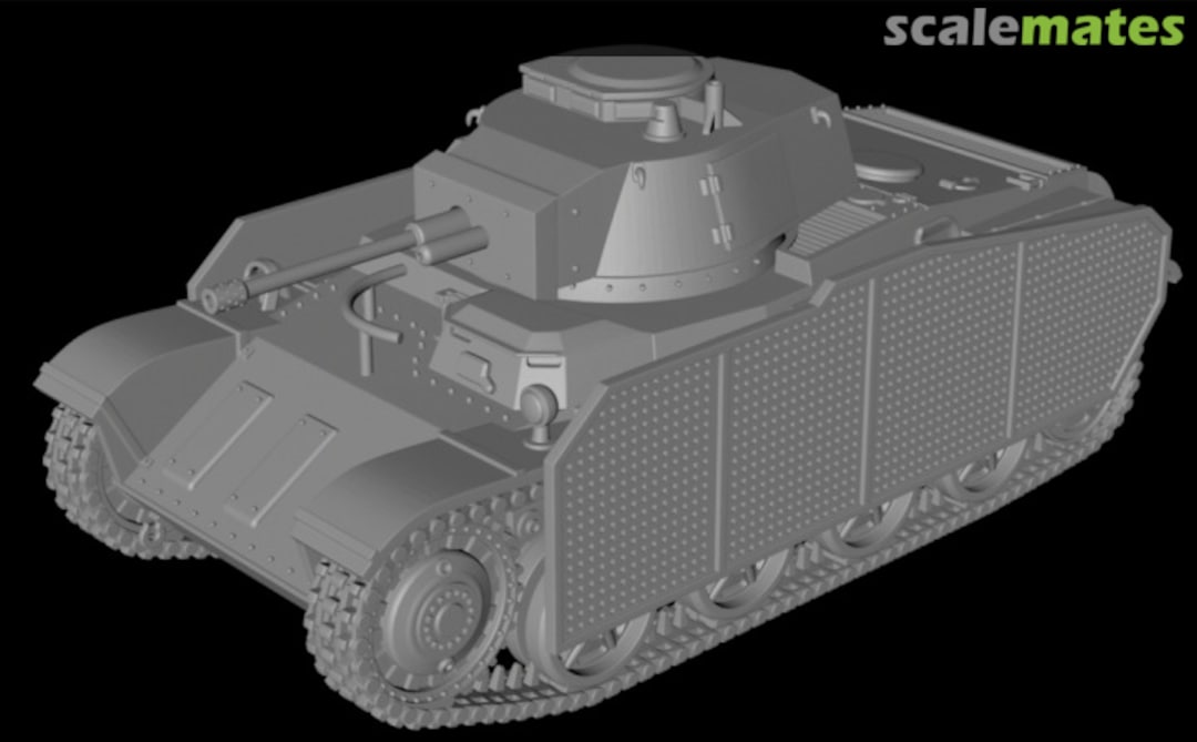 Boxart Light tank 43M Toldi III (C40) - with shields - closed hatch 72012944-48 EMP3d Boxart Light tank 43M Toldi III (C40) - with shields - closed hatch 72012944-48 EMP3d