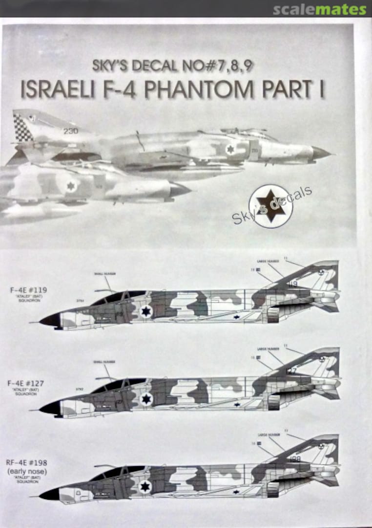 Boxart Israeli F-4 Phantom part.1 SD32009 Sky's Decals