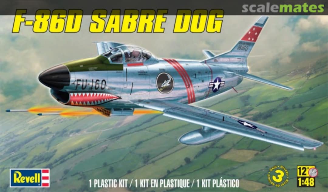 Boxart F-86D Sabre Dog 85-5868 Revell Boxart F-86D Sabre Dog 85-5868 Revell