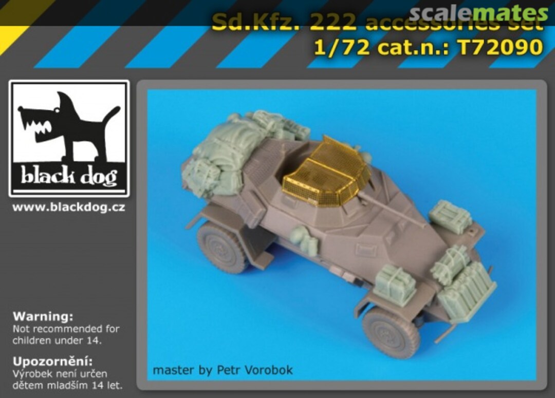 Boxart Sd.Kfz. 222 Accessories Set T72090 Black Dog Boxart Sd.Kfz. 222 Accessories Set T72090 Black Dog