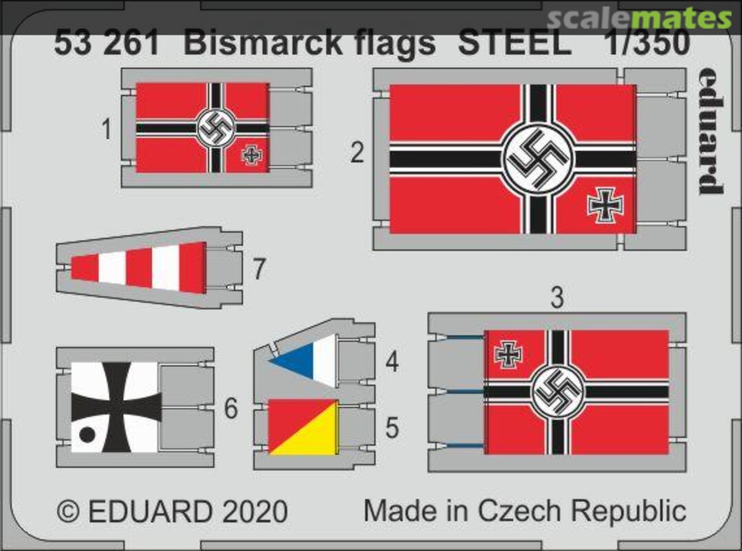 Boxart Bismarck flags STEEL TRUMPETER 53261 Eduard Boxart Bismarck flags STEEL TRUMPETER 53261 Eduard