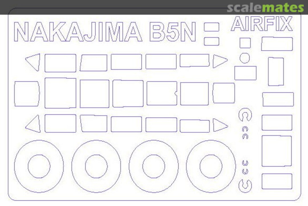 Boxart Painting masks for Nakajima B5N1 / B5N2 Kate (canopy,disks,wheels) Airfix 72673 KV Models Boxart Painting masks for Nakajima B5N1 / B5N2 Kate (canopy,disks,wheels) Airfix 72673 KV Models