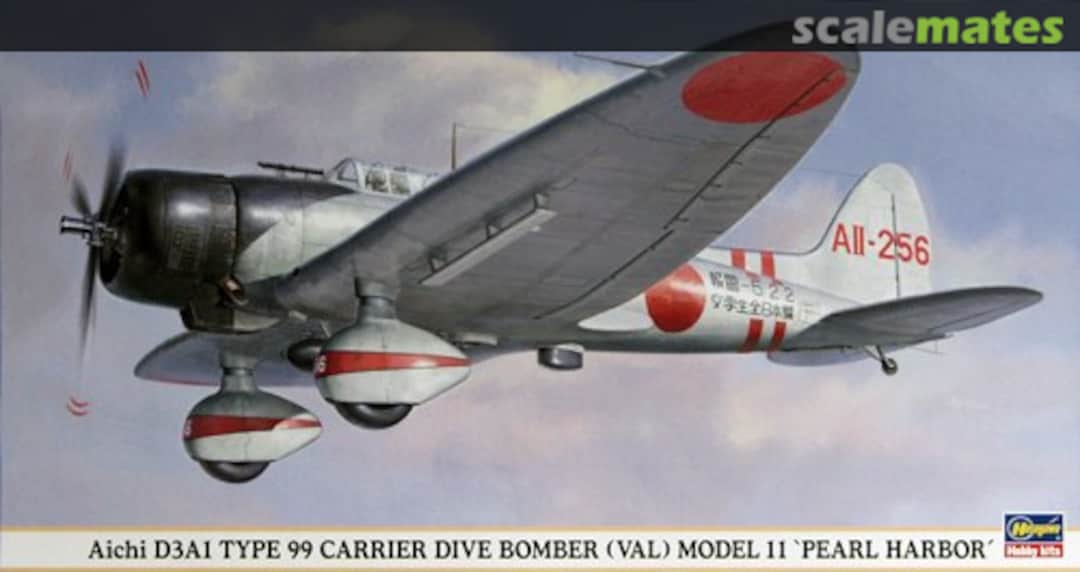 Boxart Aichi D3A1 Type 99 Carrier Dive Bomber (Val) Model 11 'Pearl Harbor' 09686 Hasegawa Boxart Aichi D3A1 Type 99 Carrier Dive Bomber (Val) Model 11 'Pearl Harbor' 09686 Hasegawa