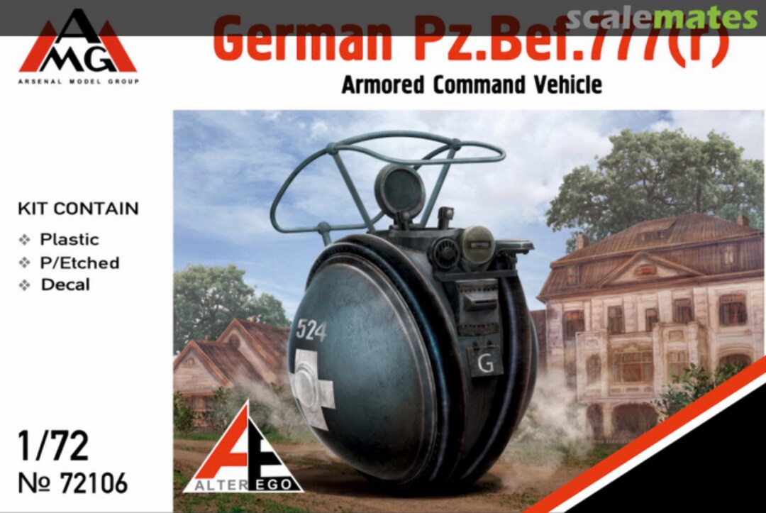 Boxart Pz.Bef.777 (r ) German armored command vehicle 72106 AMG