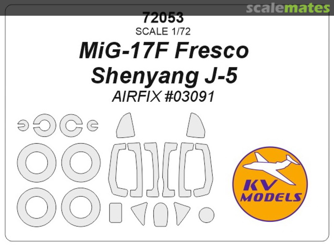 Boxart MiG-17F "Fresco" masks 72053 KV Models Boxart MiG-17F "Fresco" masks 72053 KV Models
