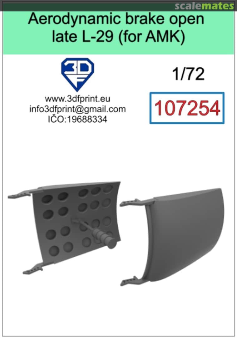 Boxart Aerodynamic Brake Open Late for L-29 107254 3DF Print Boxart Aerodynamic Brake Open Late for L-29 107254 3DF Print