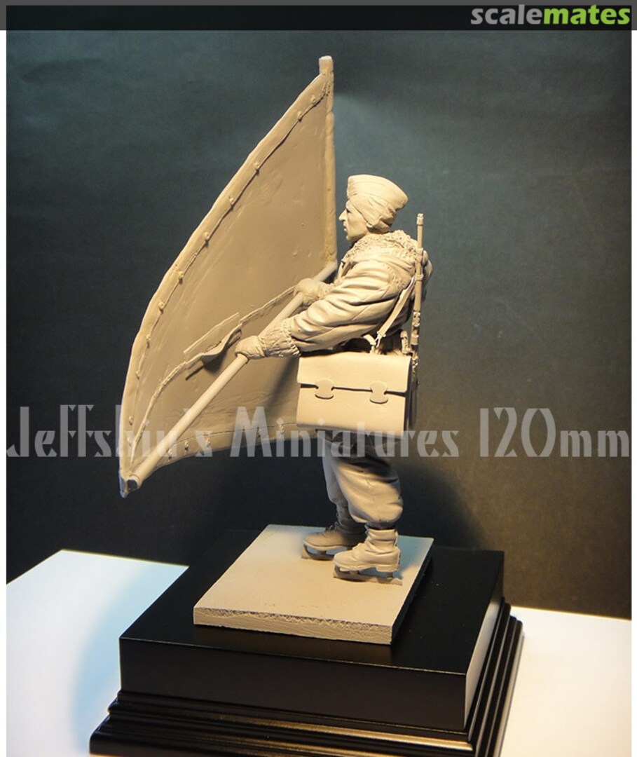 Boxart WWII German Soldier, Ice Skating, 1943 JS120143 Jeffshiu's Miniatures