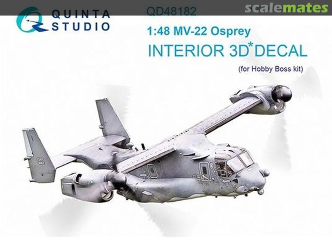 Boxart MV-22 Osprey interior 3D decal QD48182 Quinta Studio