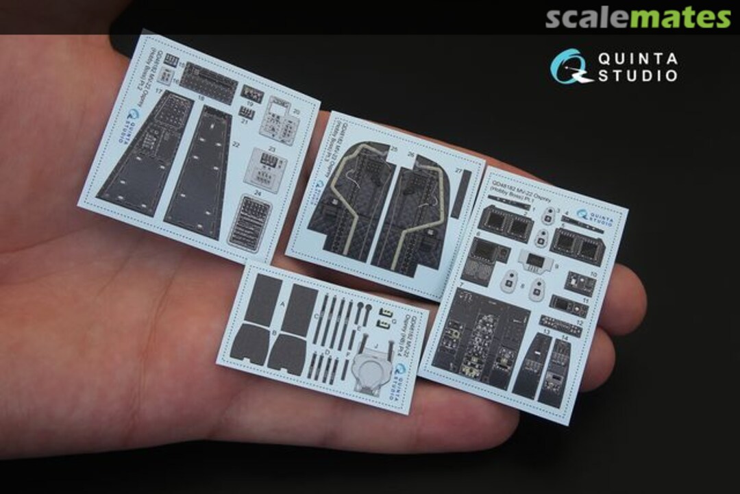 Contents MV-22 Osprey interior 3D decals QD48182 Quinta Studio Contents MV-22 Osprey interior 3D decals QD48182 Quinta Studio
