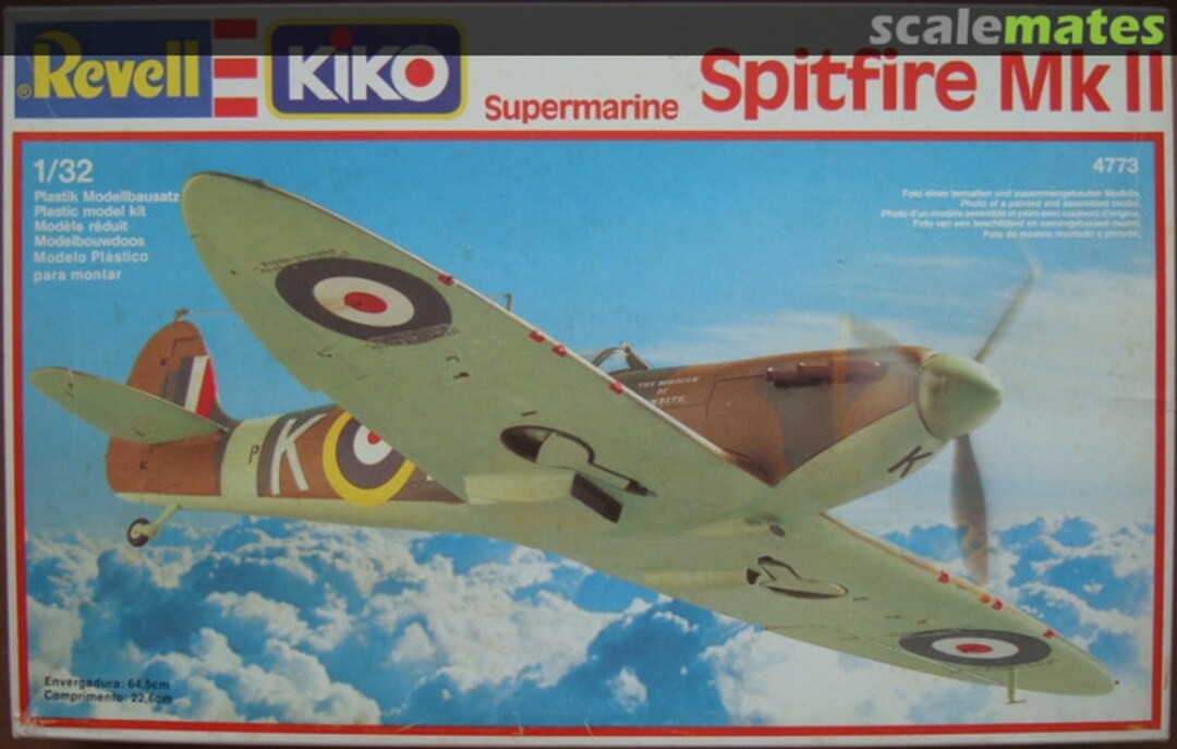 Boxart Supermarine Spitfire Mk II H-4773 Revell/Kiko Boxart Supermarine Spitfire Mk II H-4773 Revell/Kiko