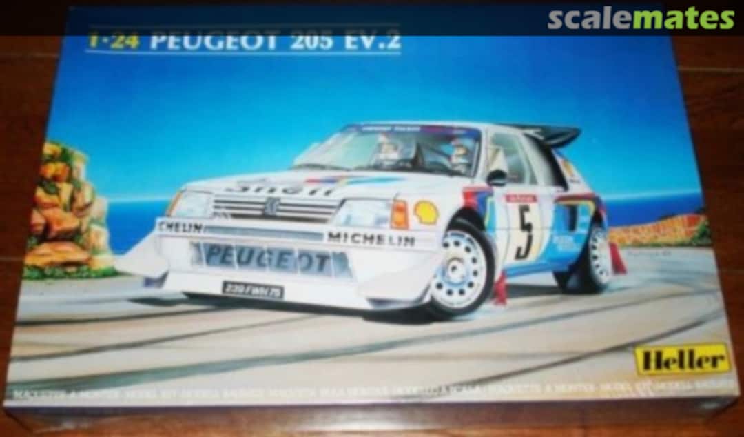 1000567160 Heller STARTER KIT Peugeot 205 EV 2 in 1:24