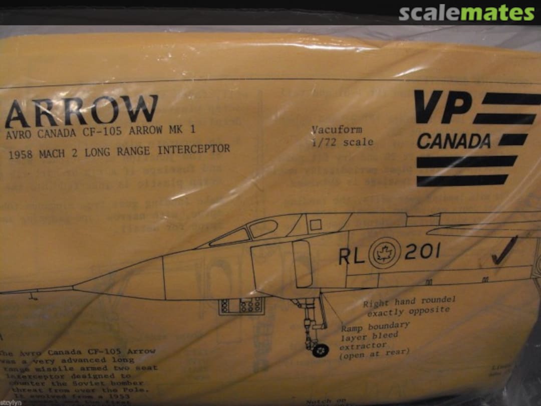 Boxart Avro Canada CF-105 Arrow Mk I No 12 VP Canada Boxart Avro Canada CF-105 Arrow Mk I No 12 VP Canada