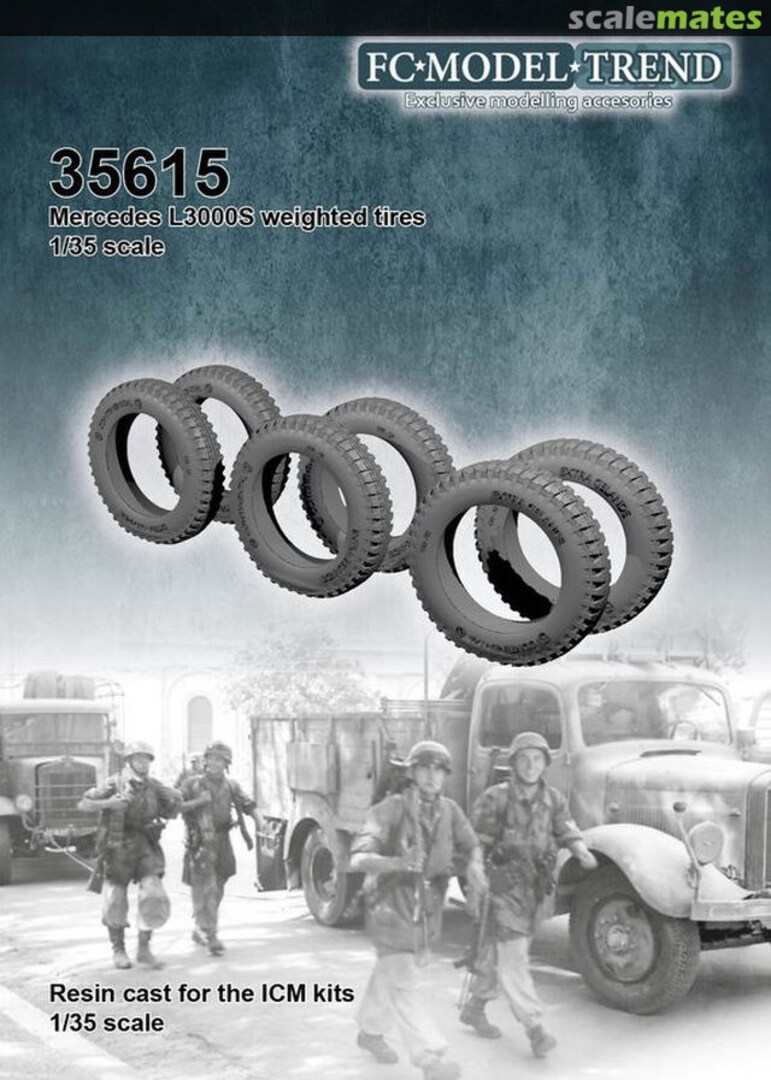 Boxart Mercedes L3000S weighted tires 35615 FC Model Trend Boxart Mercedes L3000S weighted tires 35615 FC Model Trend