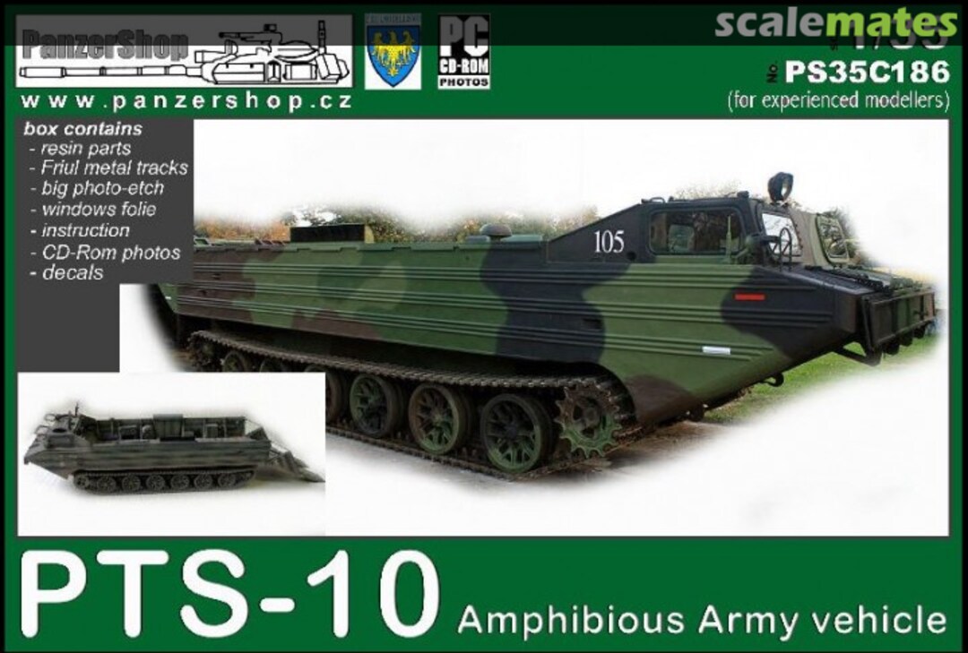 Boxart PTS-10 Army Amphibious Vehicle PSA35C186HT PanzerShop