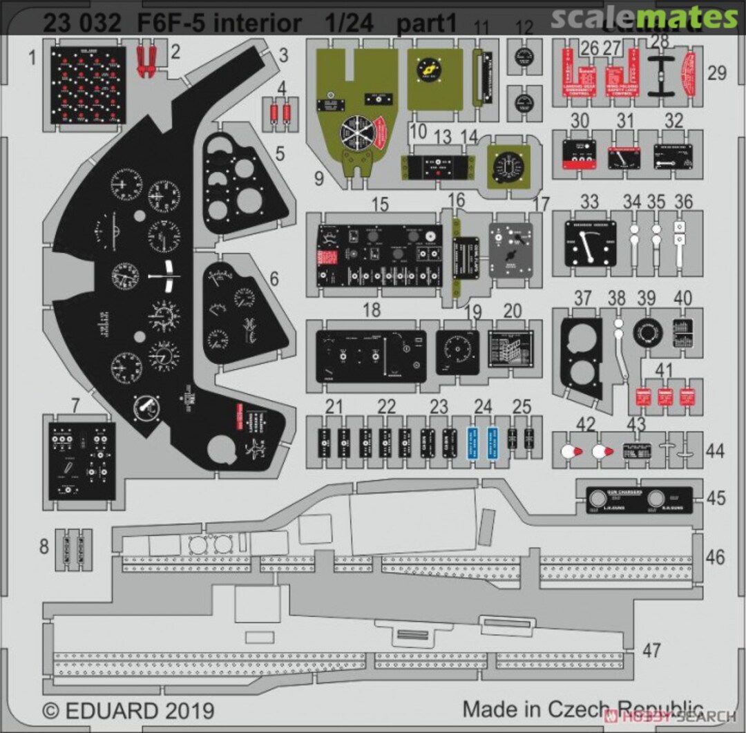 Boxart F6F-5 interior 23032 Eduard