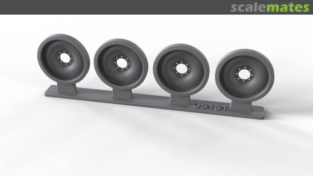 Boxart Spare steel wheels for M113 family, 4 pcs. 35151 ELEFANT Corporation Boxart Spare steel wheels for M113 family, 4 pcs. 35151 ELEFANT Corporation