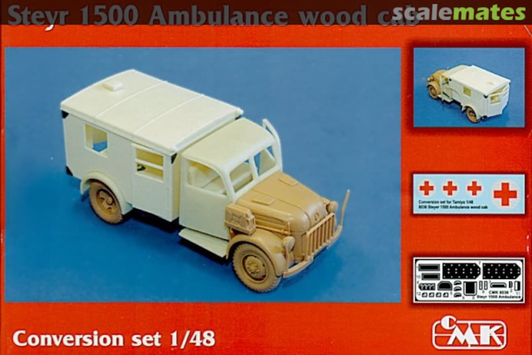 Boxart Steyr 1500 Ambulance wod cab conv.set for TAM 8036 CMK