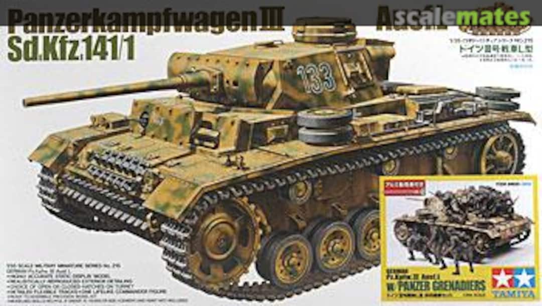 Boxart Pz.Kpfw.III Ausf.L 89620 Tamiya Boxart Pz.Kpfw.III Ausf.L 89620 Tamiya