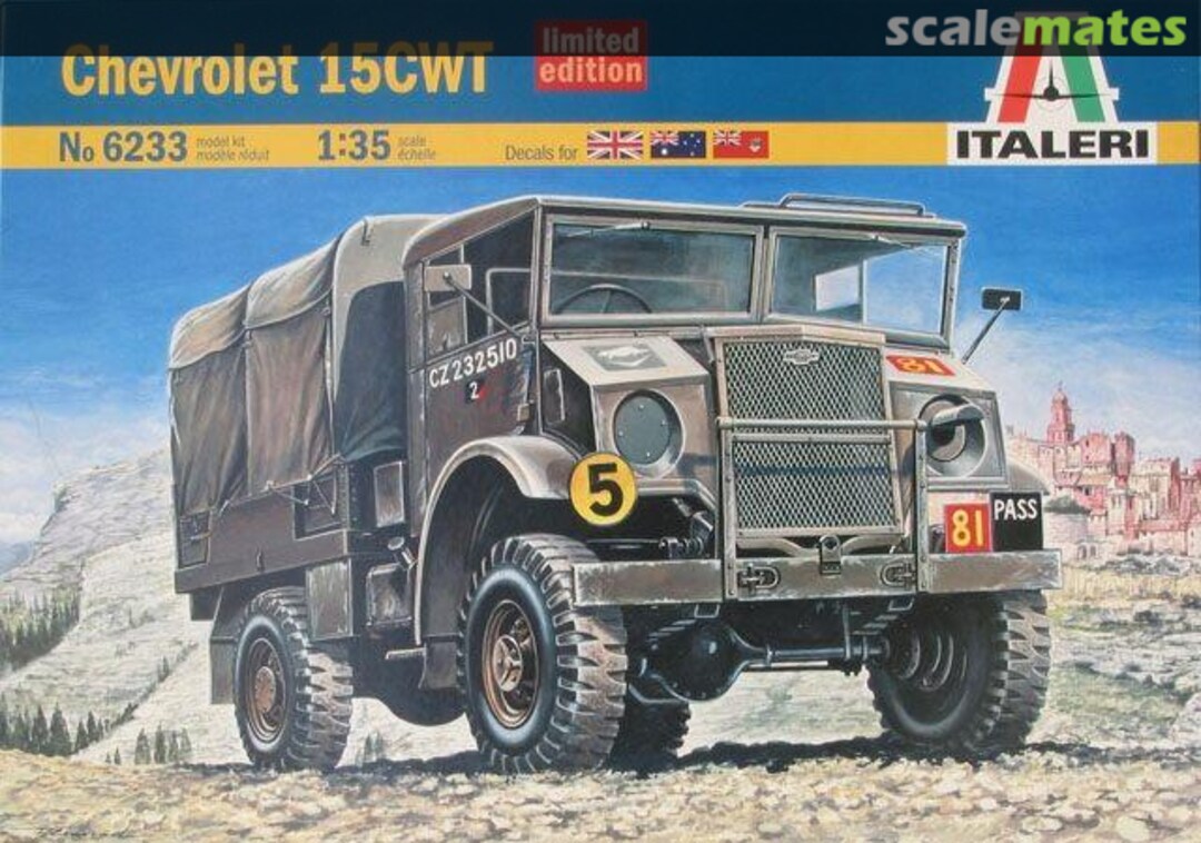 Boxart Chevrolet 15CWT 6233 Italeri Boxart Chevrolet 15CWT 6233 Italeri