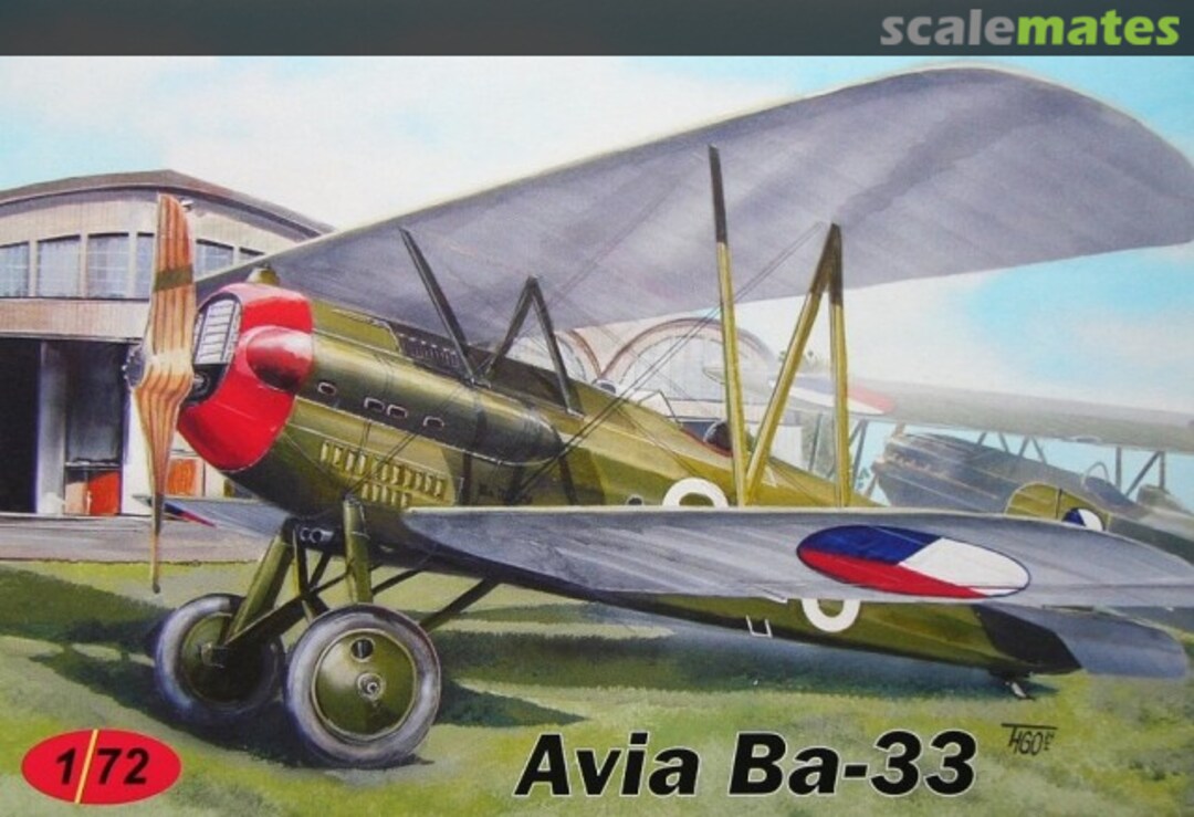 Boxart Avia Ba-33 CZAF,Slovakia AZCZ06 AZ model Boxart Avia Ba-33 CZAF,Slovakia AZCZ06 AZ model