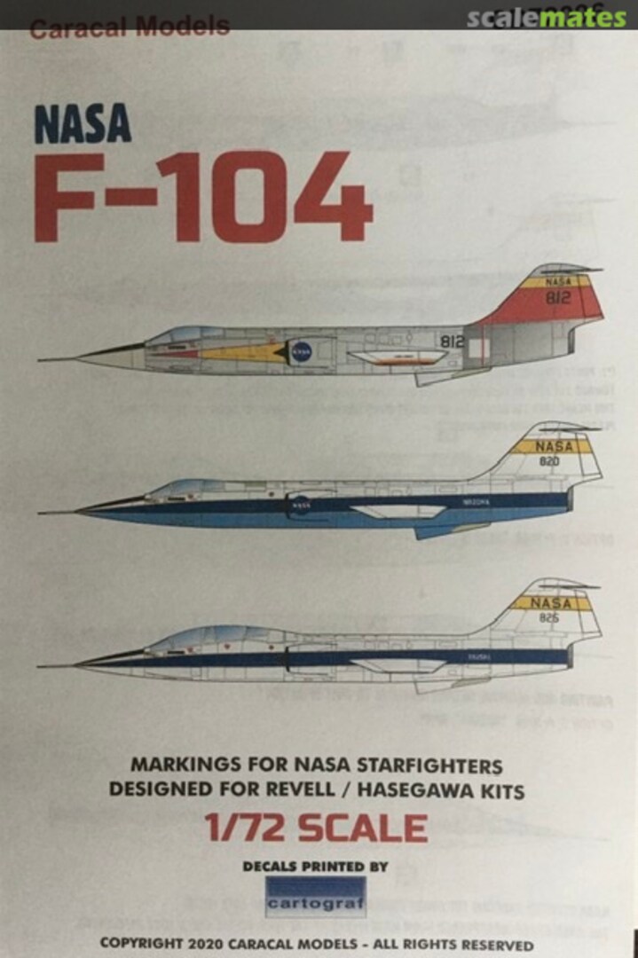 Boxart NASA F-104 CD72096 Caracal Models Boxart NASA F-104 CD72096 Caracal Models