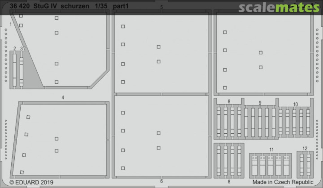 Boxart StuG IV schurzen 36420 Eduard