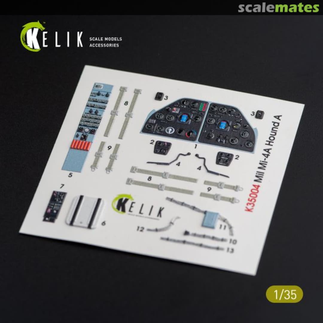 Boxart MI-4A interior 3D decals K35004 KELIK Boxart MI-4A interior 3D decals K35004 KELIK